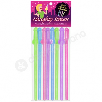 Naughty Straws Penis Straws 8 Pack