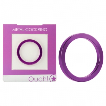 Ouch Purple Metal Cockring