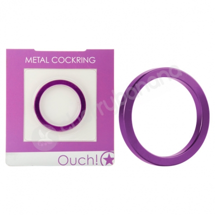 Ouch Purple Metal Cockring