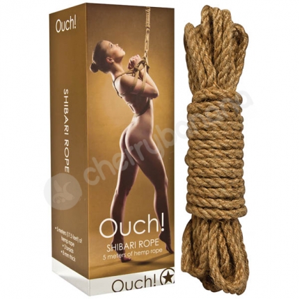 Ouch Brown Shibari Rope 5m