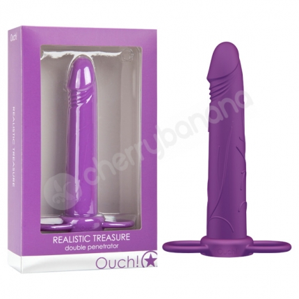 Ouch Purple Realistic Treasure Double Penetrator