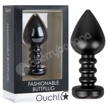 Ouch Fashionable Black Butt Plug