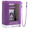 Ouch Purple Adjustable Nipple Clamps