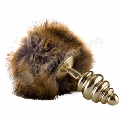 Ouch Gold Extra Feel Bunny Tail Butt Plug Ouch Gold Extra Feel Bunny Tail Butt Plug