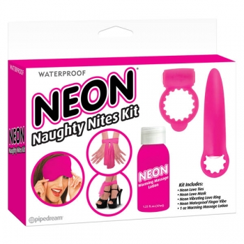 Neon Luv Touch Neon Naughty Nites Kit Pink