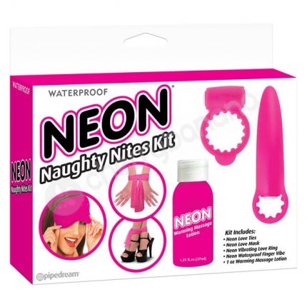 Neon Luv Touch Neon Naughty Nites Kit Pink
