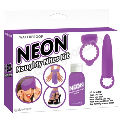 Neon Luv Touch Neon Naughty Nites Kit Purple