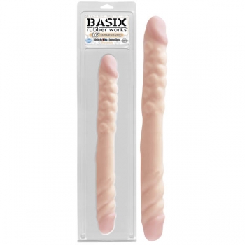 Basix Rubber Works Flesh 16'' Double Dong