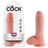 King Cock Flesh 8'' Cock With Balls