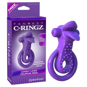 Fantasy C-ringz Purple Lovely Licks Couples Ring