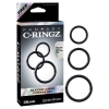 Fantasy C-Ringz Black Silicone 3-Ring Stamina Cock Ring Set