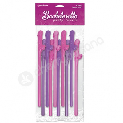 Dicky Pink/Purple Sipping Straws 10 Pack Dicky Pink/Purple Sipping Straws 10 Pack