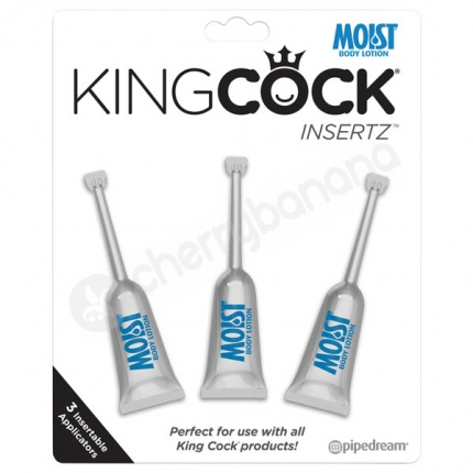 King Cock Moist Insertz Lube 3 Pack