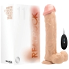 Realrock Vibrating 11'' Flesh Realistic Cock With Scrotum