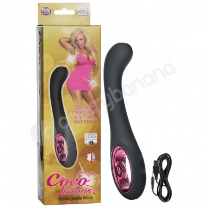 Coco Licious Black Rechargeable Wand Vibrator
