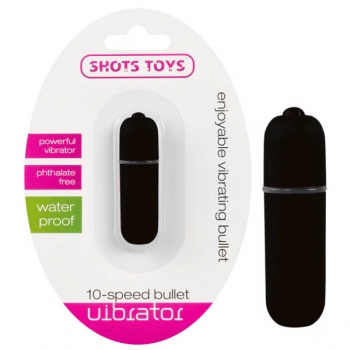 Shots Toys Black 10-Speed Bullet Vibrator