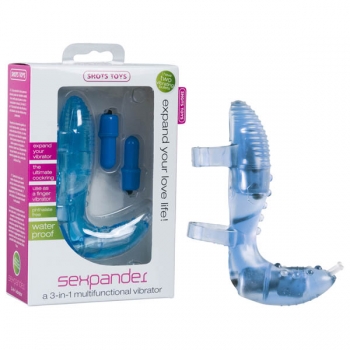 Shots Toys Blue Sexpander Vibrator