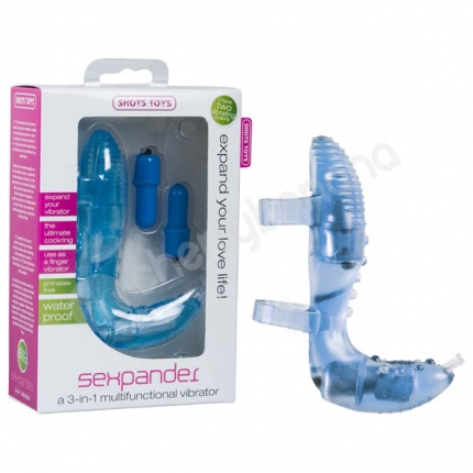 Shots Toys Blue Sexpander Vibrator