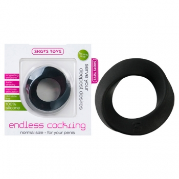 Shots Toys Black Normal Endless Cock Ring