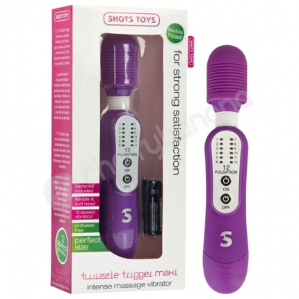 Shots Toys Purple Twizzle Trigger Maxi Massager