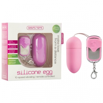 Shots Toys Pink Silicone Egg Vibrator