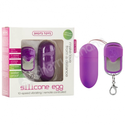 Shots Toys Purple Silicone Egg Vibrator