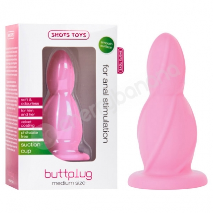 Shots Toys Pink Medium Butt Plug