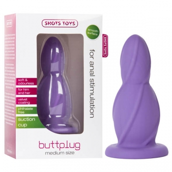 Shots Toys Purple Medium Butt Plug