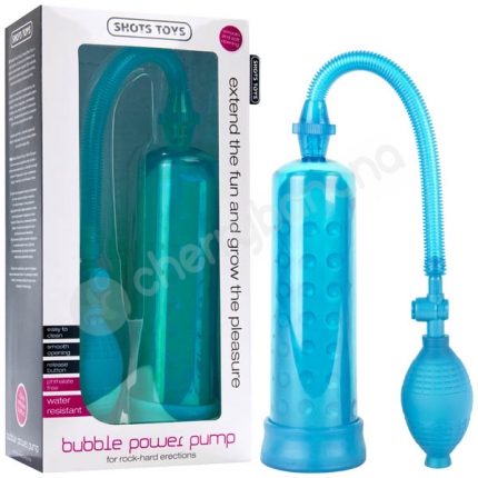 Shots Toys Blue Bubble Power Penis Pump