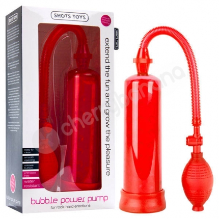 Shots Toys Red Bubble Power Pump Shots Toys Red Bubble Power Pump