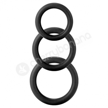 Shots Toys Black Twiddle Cock Rings