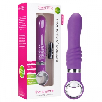 Shots Toys The Chrome Purple Vibrator