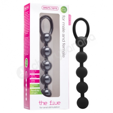 Shots Toys The Five Black Anal Beads Shots Toys The Five Black Anal Beads