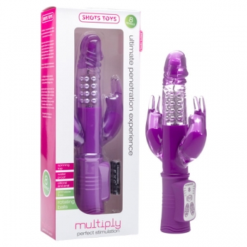 Shots Toys Purple Multiply Rabbit Vibrator