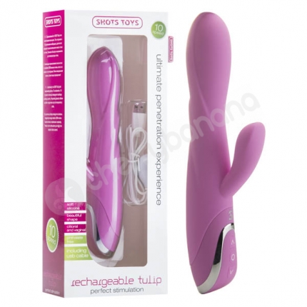 Shots Toys Pink Rechargeable Tulip Vibrator