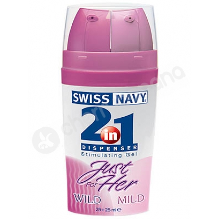 Swiss Navy 2-in-1 Dispenser Just For Her Stimulating Gel 2 x 25ml