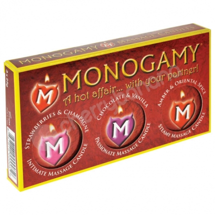 Monogamy Massage Candles 3 Pack
