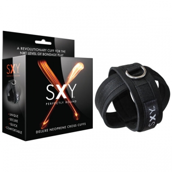 SXY Black Cross Cuffs