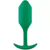 B-Vibe Snug Plug 2 Green Silicone Weighted 4.5" Butt Plug