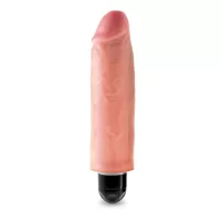 King Cock Flesh 6'' Vibrating Stiffy