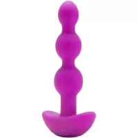 B-Vibe Triplet Purple Flexible Silicone Vibrating Anal Beads