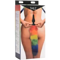 Tailz Rainbow Tail Silicone 3.75" Butt Plug