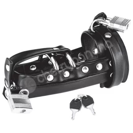 C&B Gear Gimp Cock Locking Chastity Sheath With Double Metal Cock Ring C&B Gear Gimp Cock Locking Chastity Sheath With Double Metal Cock Ring