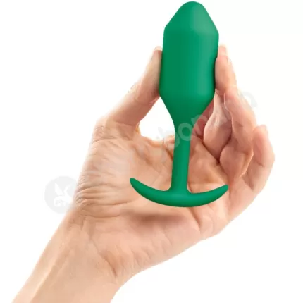 B-Vibe Snug Plug 2 Green Silicone Weighted 4.5" Butt Plug B-Vibe Snug Plug 2 Green Silicone Weighted 4.5" Butt Plug
