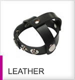leather cock rings